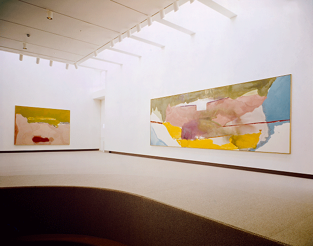 The present lot installed at Helen Frankenthaler: Recent Paintings, David Mirvish Gallery, May 26 - June 16, 1973