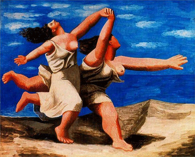 巴勃羅·畢卡索，《海邊奔跑的兩個女人（賽跑）》，1922年作