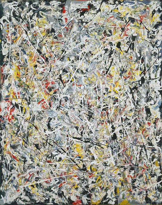 傑克遜·波洛克，《白光》，1954年，紐約現代藝術博物館藏