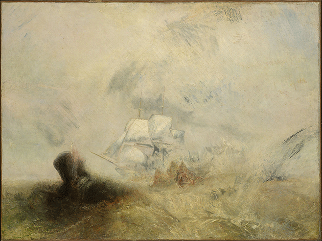 約瑟夫．瑪羅德．威廉．透納 《捕鯨船》，約1845年作，紐約，大都會藝術博物館藏