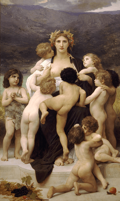 William-Adolphe Bouguereau, Alma Parens (‘The Motherland’), 1883. 