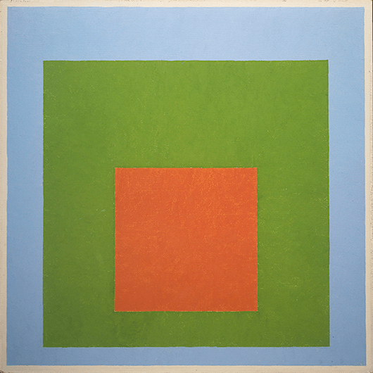 Albers, Josef, Homage to the Square: Young. 1951-52, oil on masonite. George A.Hearn Fund, 1953. New York, Metropolitan Museum of Art. © 2021. Image copyright The Metropolitan Museum of Art/Art Resource/Scala, Florence