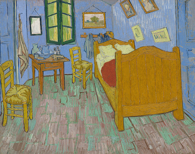 Vincent van Gogh, The Bedroom, 1889, The Art Institute of Chicago. Image: The Art Institute of Chicago, Helen Birch Bartlett Memorial Collection, 1926.417 