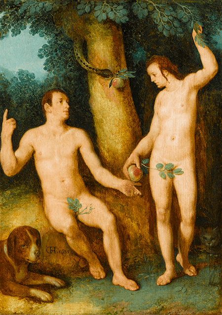 Cornelis Cornelisz. van Haarlem, Adam and Eve in Paradise, 1625. Musée des Beaux-Arts, Quimper, France, Image: © RMN-Grand Palais / Art Resource, NY