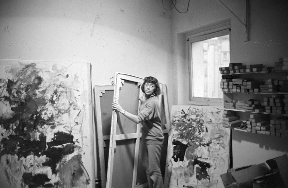 Mitchell in her studio