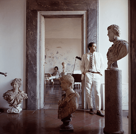 Cy Twombly in Rome, Italy. Horst P. Horst for Vogue, 1966, Image and Artwork: Horst P Horst/​Condé Nast/​Shutterstoc